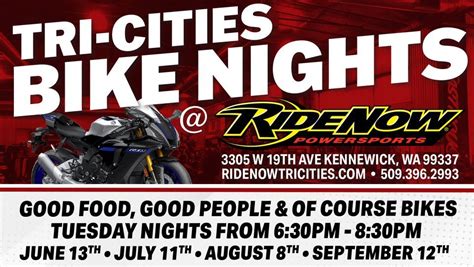 RideNow Powersports Tri-Cities, Kennewick, Washington. 5,018 likes · 52 talking about this · 738 were here. RideNow fuels the thrill of the ride, the sense of freedom and …